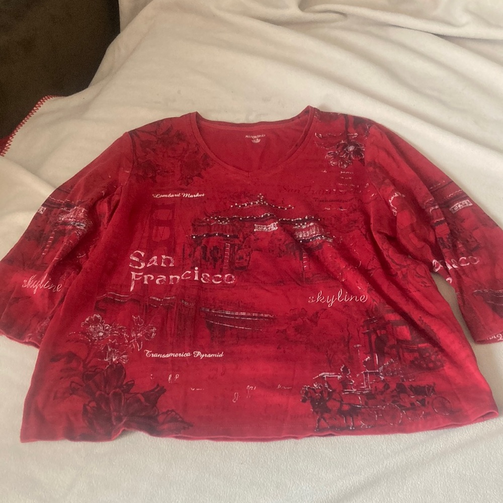 Allison Daley Rich Red Top
